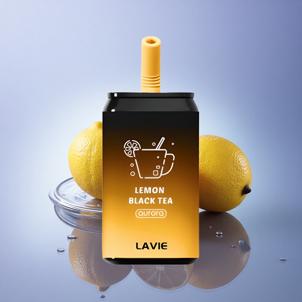 Lavie Aurora 11000 Puffs Črni Limonin Čaj z 22ML E-tekočino in 650mAh
