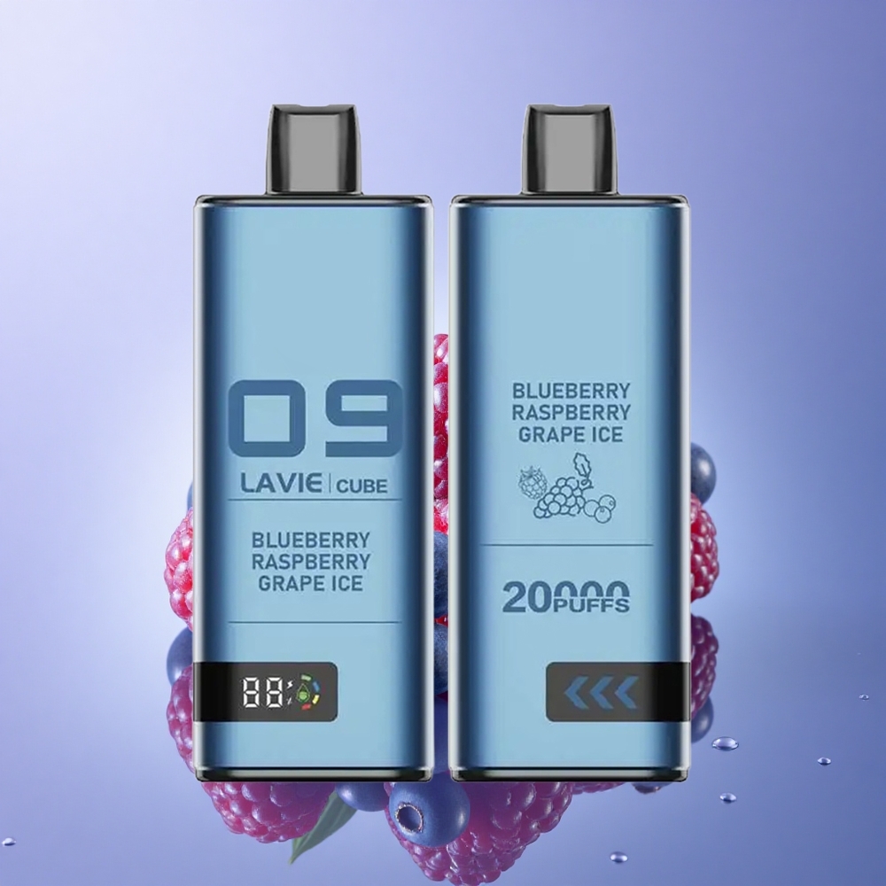 Lavie Cube 20000 Puffs Borova Malina Grozdje Led 28ML 5% Nicotine