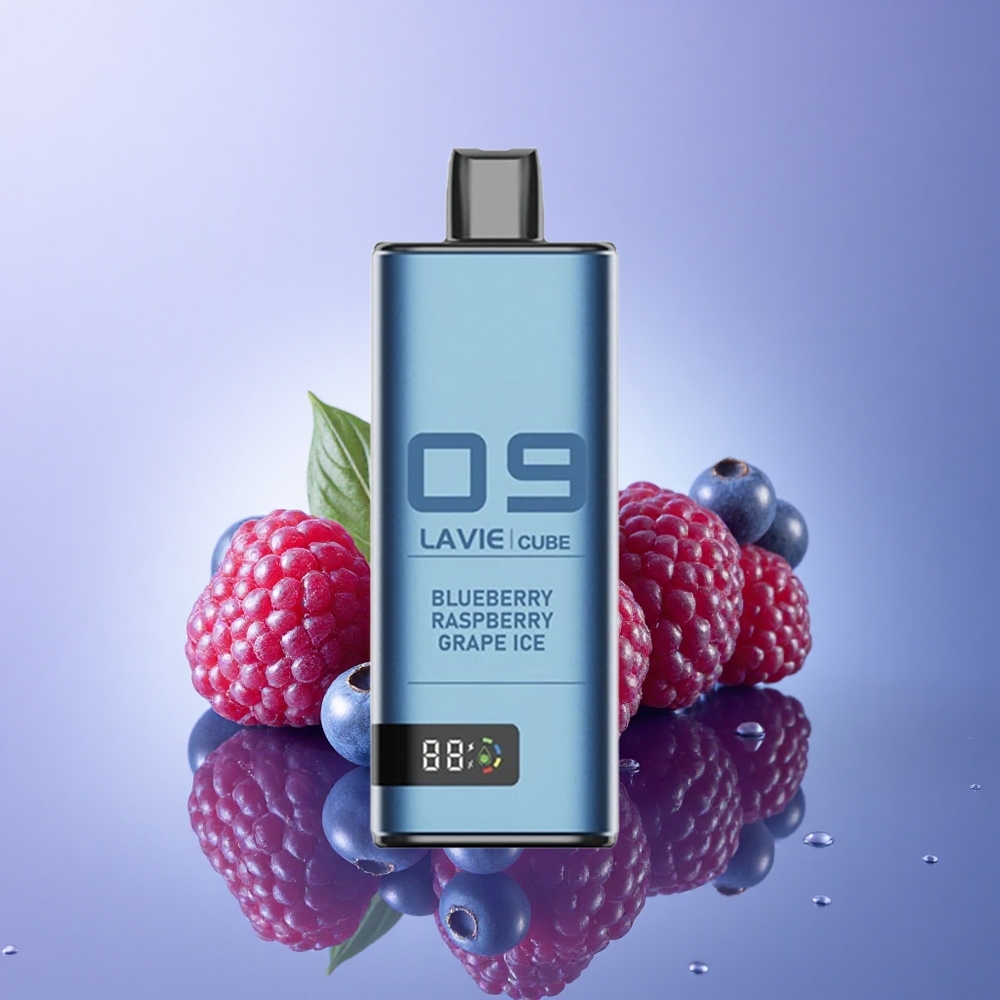 Lavie Cube 20000 Puffs Borova Malina Grozdje Led 28ML 5% Nicotine