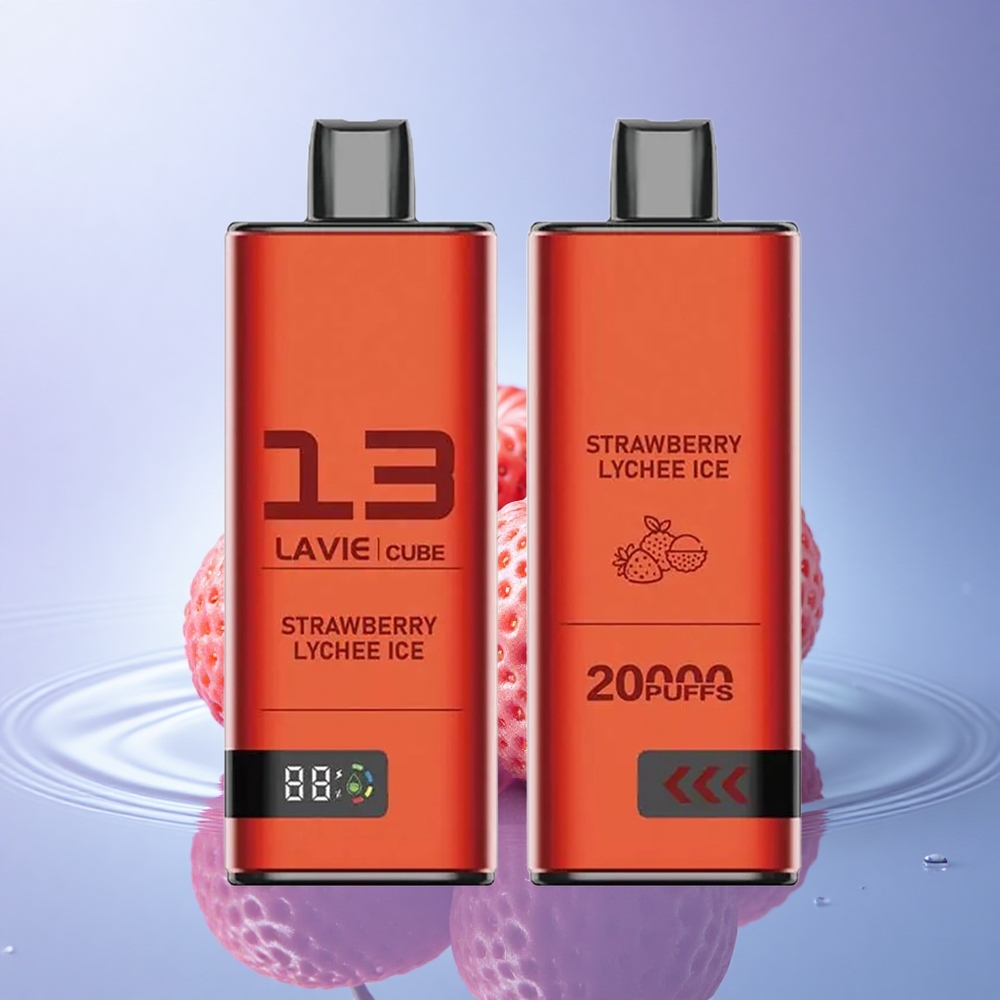 Lavie Cube 20000 Puffs Jagoda Liči Led 5% Nikotina 600mAh