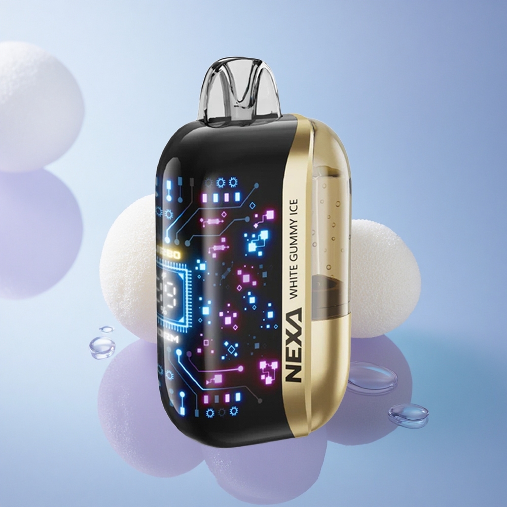 NEXA Ultra 50000 Puffs Bela Gumijasta Ledena z 20ml in 800mAh