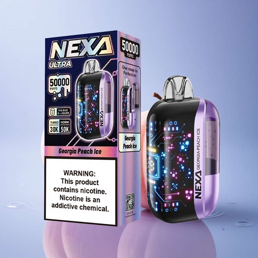 NEXA Ultra 50000 Puffs Breskva Ledeni Sladoled z 20ml in 5% nikotina