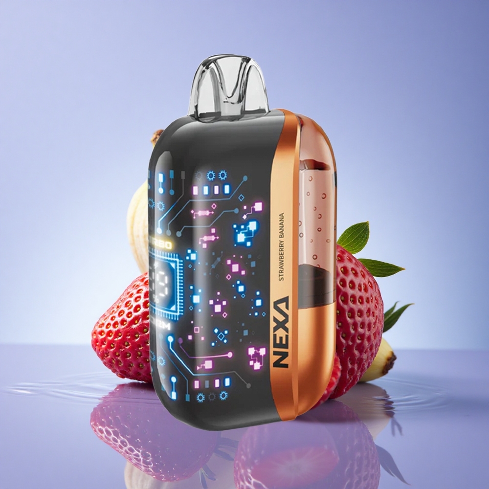 NEXA Ultra 50000 Puffs Jagoda Banana 20ml 5% nikotina 800mAh