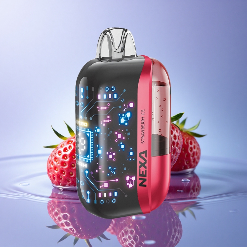 NEXA Ultra 50000 Puffs Jagodni Led s 5% Nikotina in 800mAh