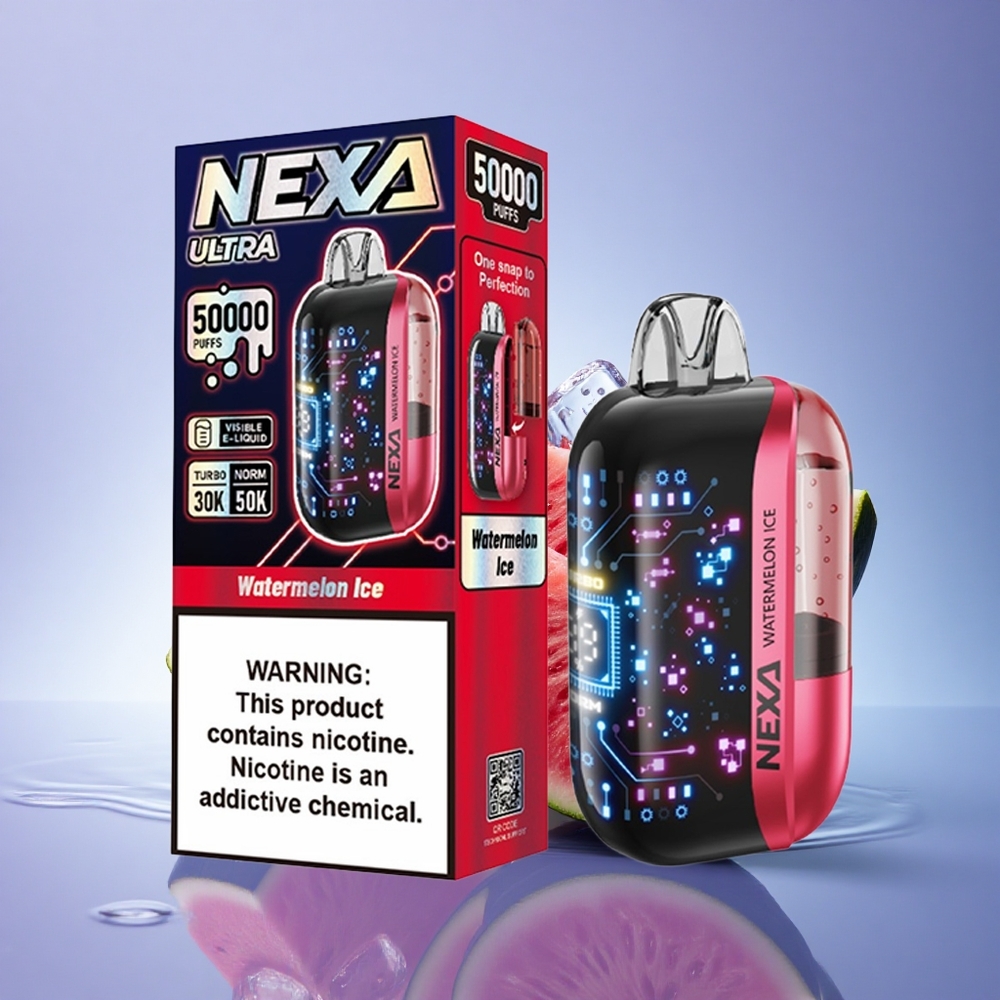 NEXA Ultra 50000 Puffs Lubenica Led 20ml 5% nikotina 800mAh