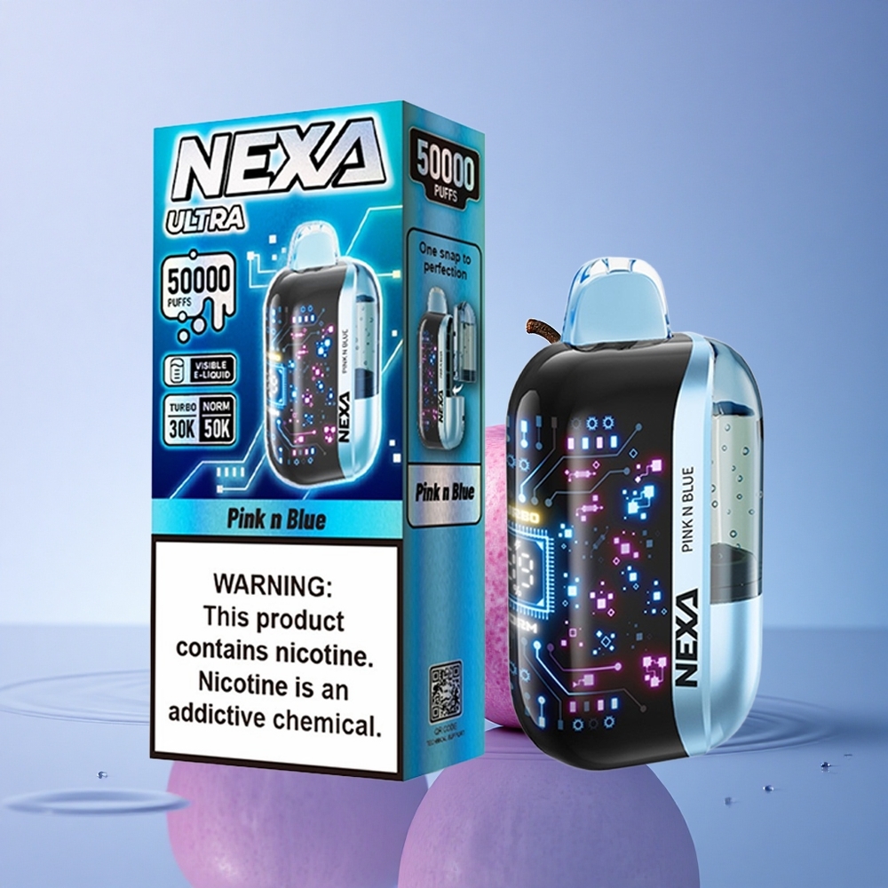 NEXA Ultra 50000 Puffs Roza in Modra 20ml 5% nikotina 800mAh