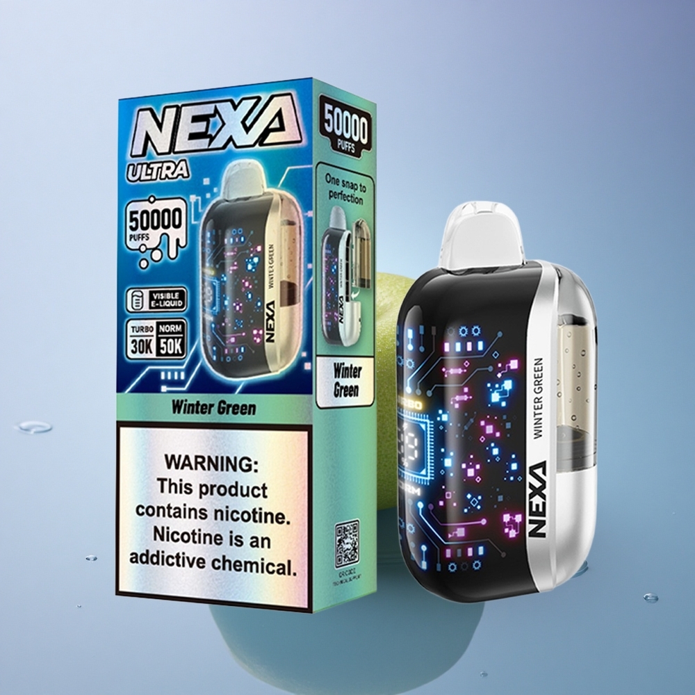 NEXA Ultra 50000 Puffs Zimski Zelen 20ml 5% nikotina 800mAh