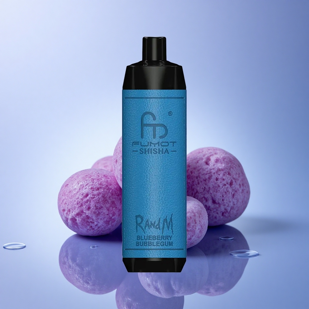 RandM Fumot Shisha 10000 Puffs Borovnični mehurčki z 0,5 % nikotina in 850 mAh baterijo