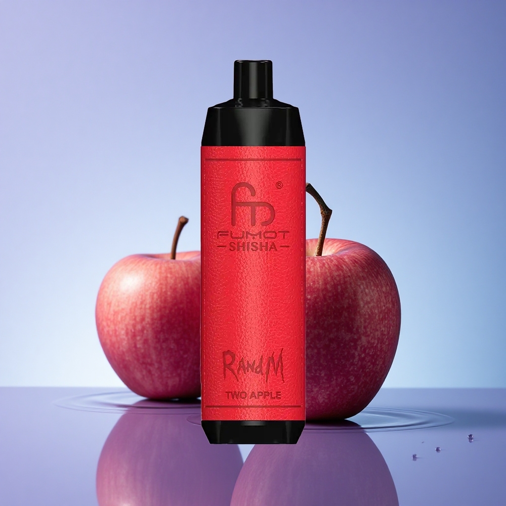 RandM Fumot Shisha 10000 Puffs Dve Jabolki z 0,6ohm Mesh in 0,5% nikotina