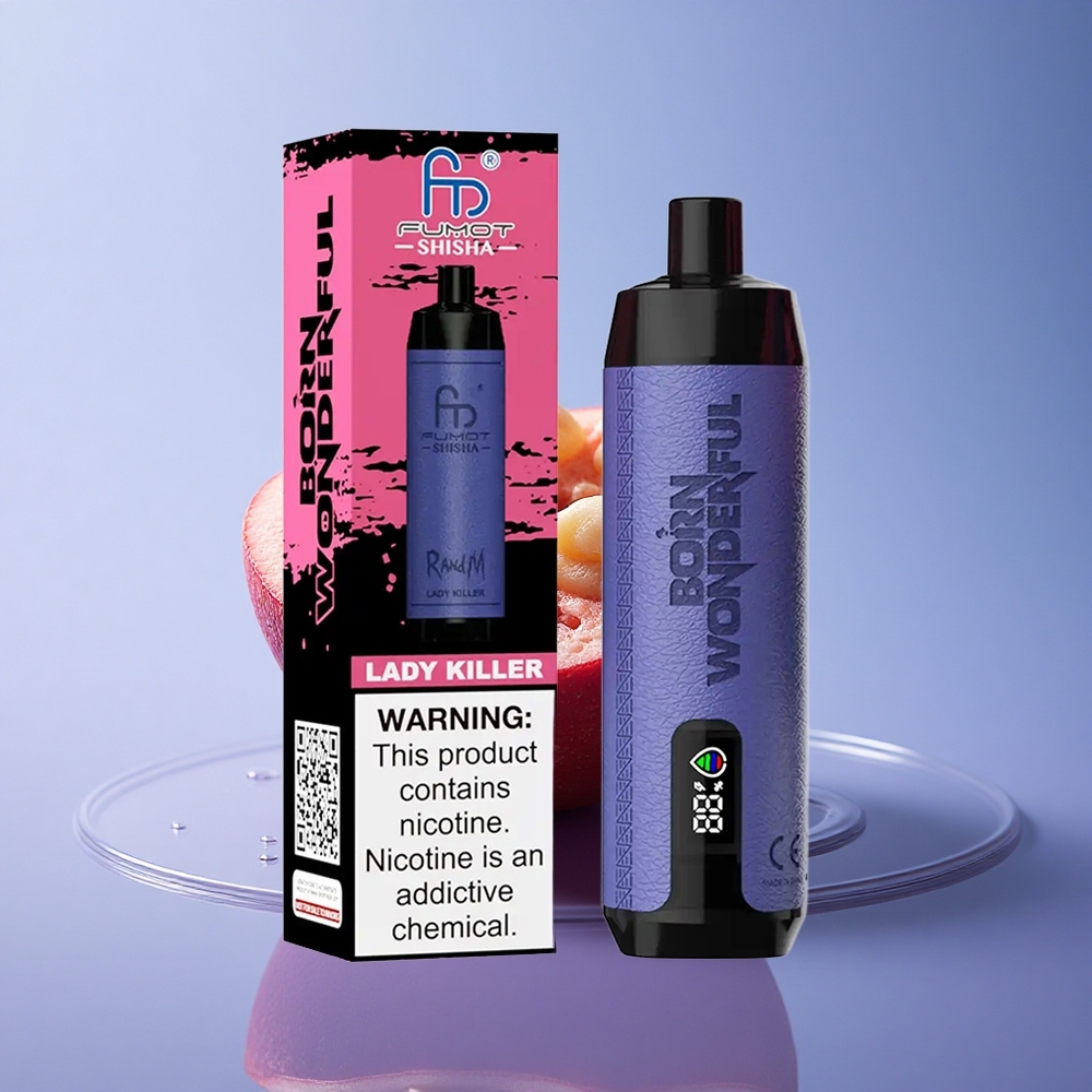 RandM Fumot Shisha 10000 Puffs Gospodična Morilec 18ml 0.6ohm 850mAh