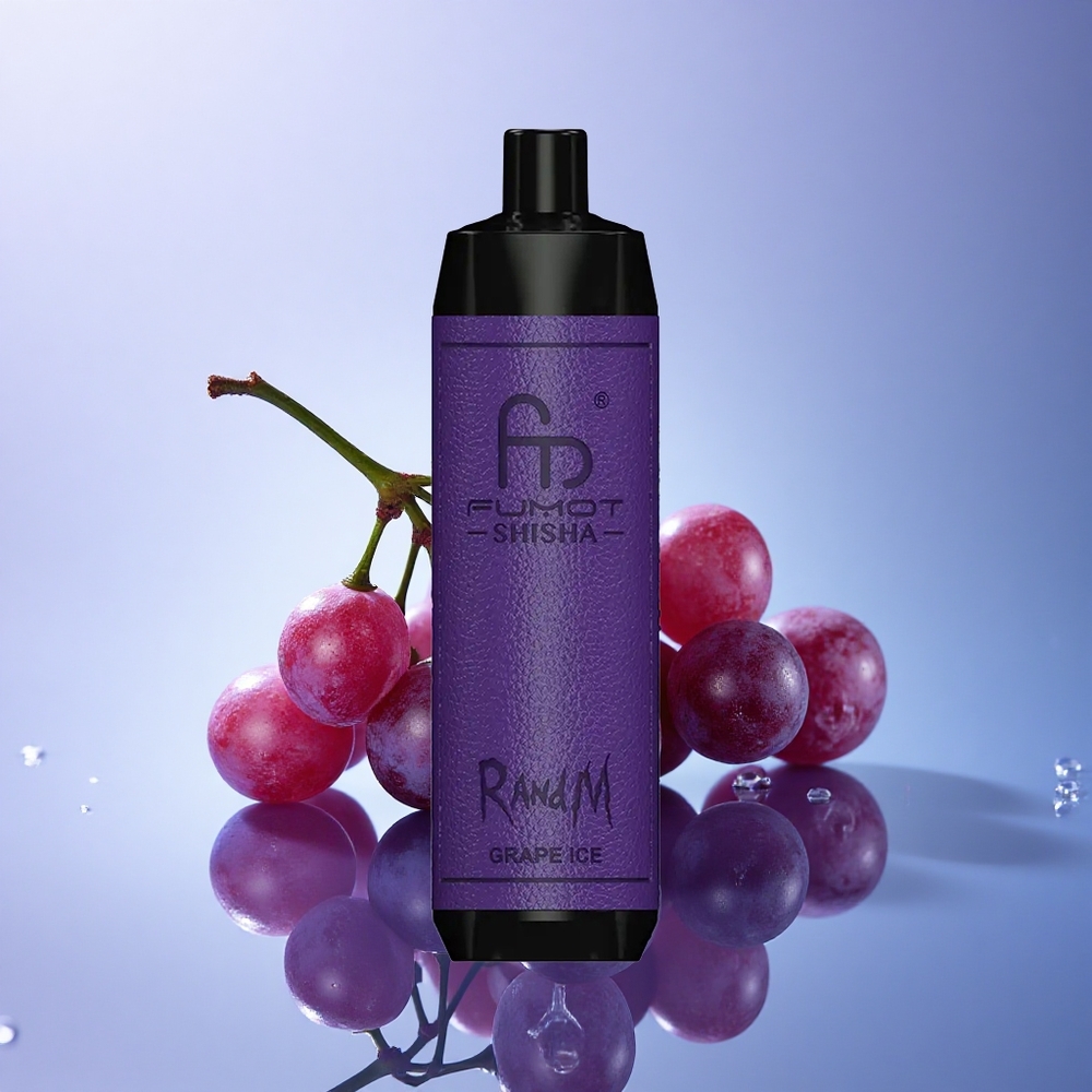 RandM Fumot Shisha 10000 Puffs Grozdov Led z 0,6ohm Mesh in 850 mAh