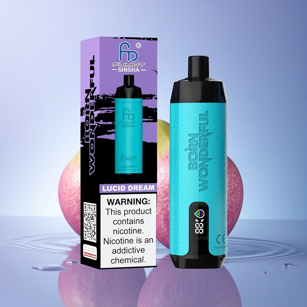 RandM Fumot Shisha 10000 Puffs Jasna Sanja z 18ml E-tekočino in 0,5% Nikotina