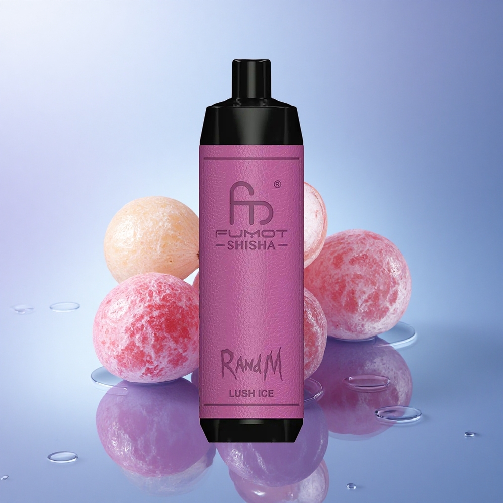 RandM Fumot Shisha 10000 Puffs Ledenodobri Led indikator 850 mAh 0,5% nikotina
