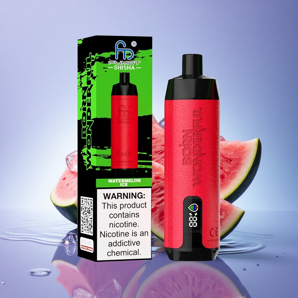 RandM Fumot Shisha 10000 Puffs Lubenica Ledeni z 0,5 % nikotina in 850 mAh