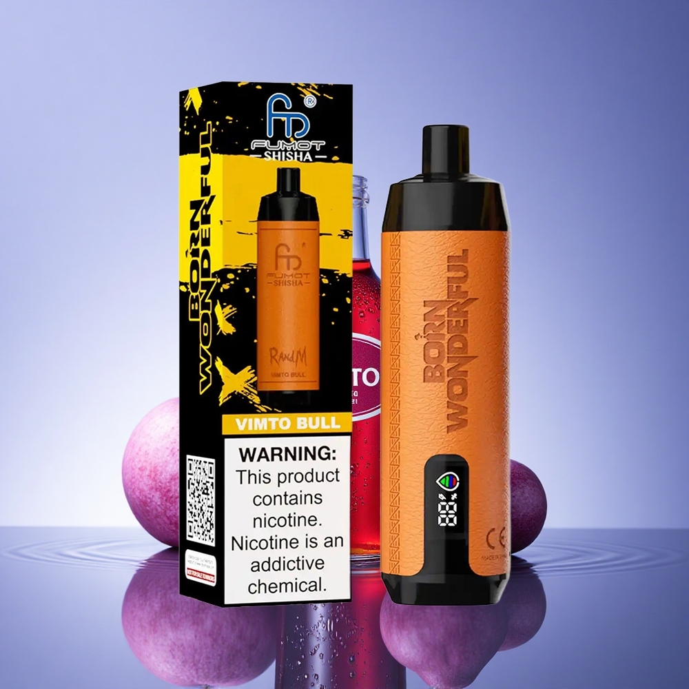 RandM Fumot Shisha 10000 Puffs Vimto Bik 18ml Prednapolnjena E-tekočina 850 mAh 0.5% Nikotina