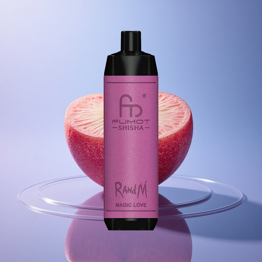 RandM Fumot Shisha 10000 Puffs Čarobna ljubezen z 18ml e-tekočine in 0.5% nikotina