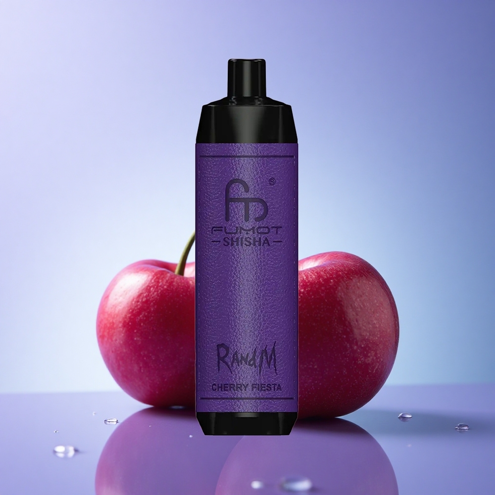RandM Fumot Shisha 10000 Puffs Češnjeva Fiesta z 18ml e-tekočine in 0,5% nikotina