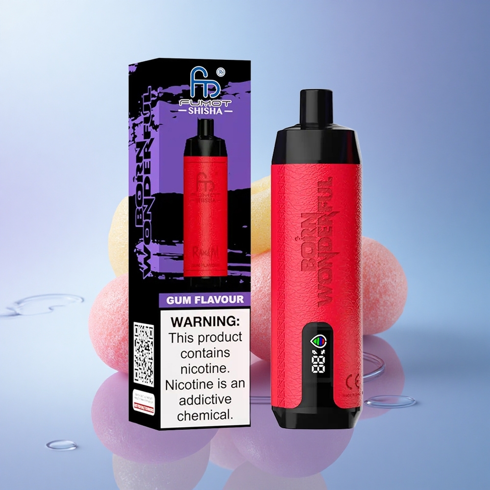 RandM Fumot Shisha 10000 Puffs Žvečilni Okus z 0,5% Nikotina in 850 mAh Baterijo