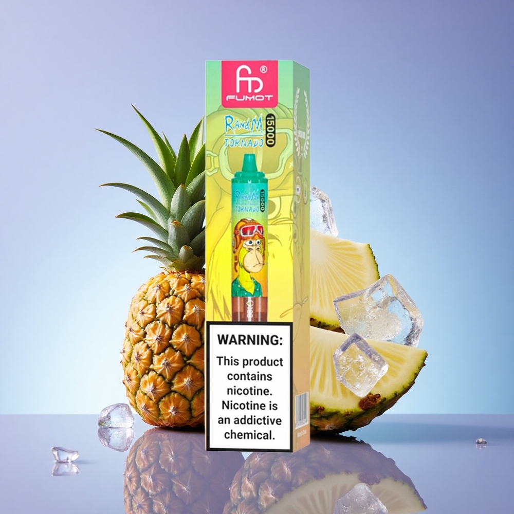 RandM Fumot Tornado 15000 Puffs Ananasov Led 25ml 850mAh