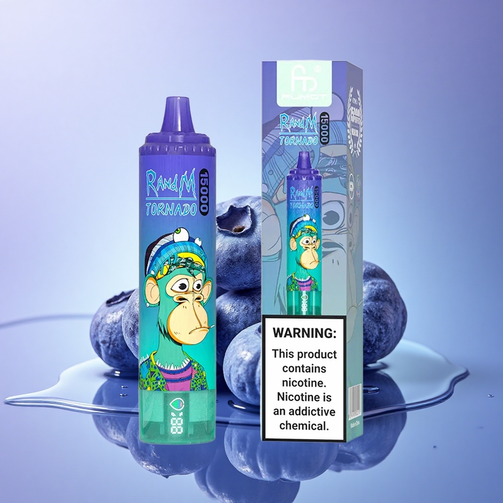 RandM Fumot Tornado 15000 Puffs Borovnica Na Ledu z 25ml in 850mAh