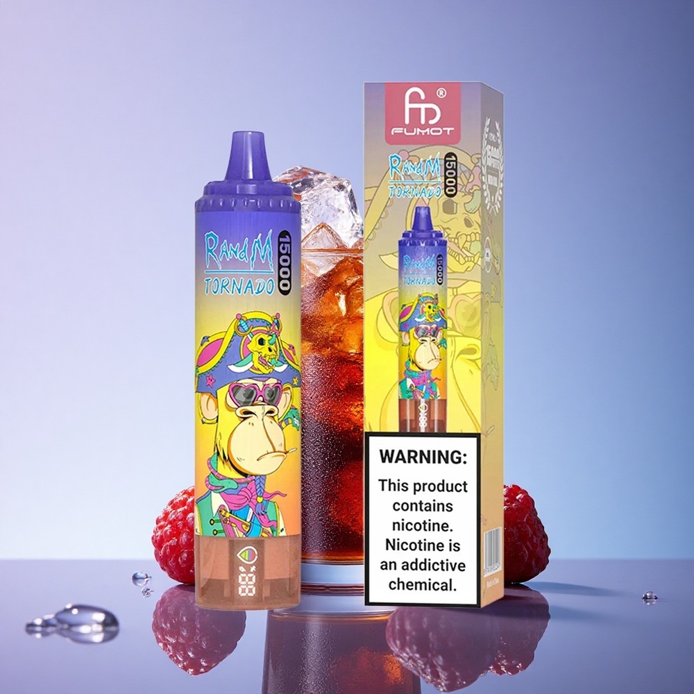 RandM Fumot Tornado 15000 Puffs Cola Led z 25ml in 850mAh