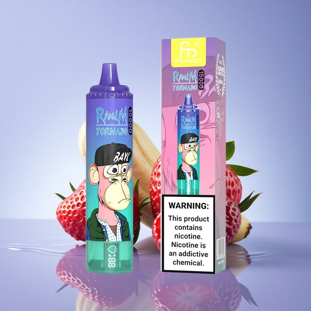 RandM Fumot Tornado 15000 Puffs Jagoda Banana 25ml 850mAh