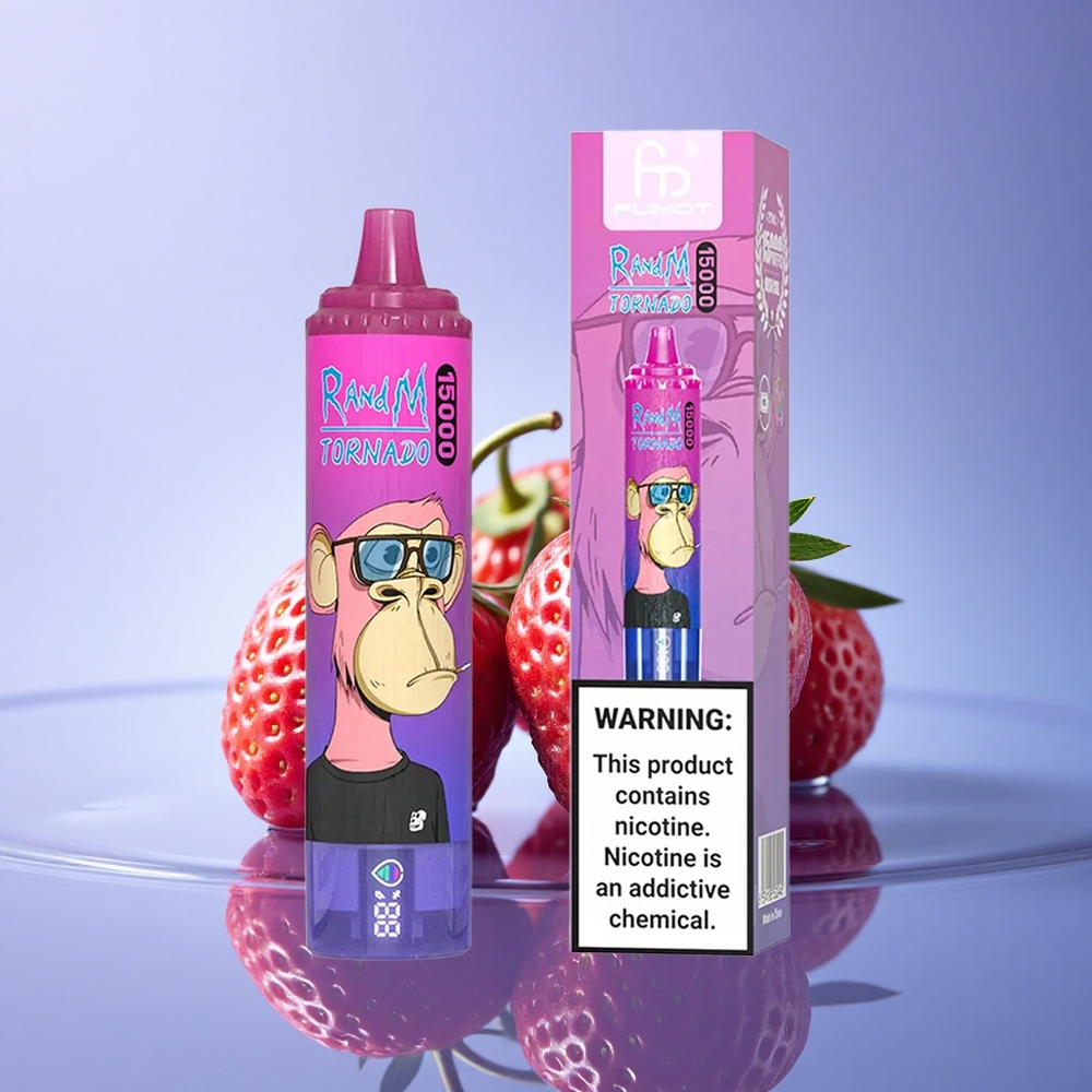 RandM Fumot Tornado 15000 Puffs Jagoda Grozdje 25ml 5% nikotina
