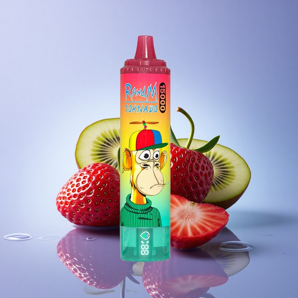 RandM Fumot Tornado 15000 Puffs Jagoda Kivi 850mAh 25ml Mesh Coil