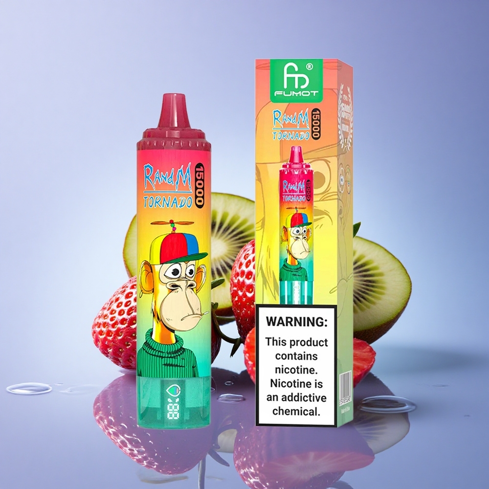 RandM Fumot Tornado 15000 Puffs Jagoda Kivi 850mAh 25ml Mesh Coil