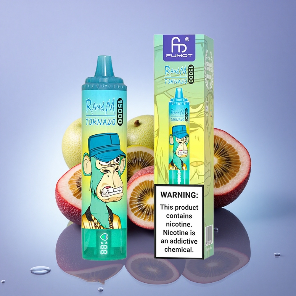 RandM Fumot Tornado 15000 Puffs Kivi Pasijonasta Guava 25ml 850mAh