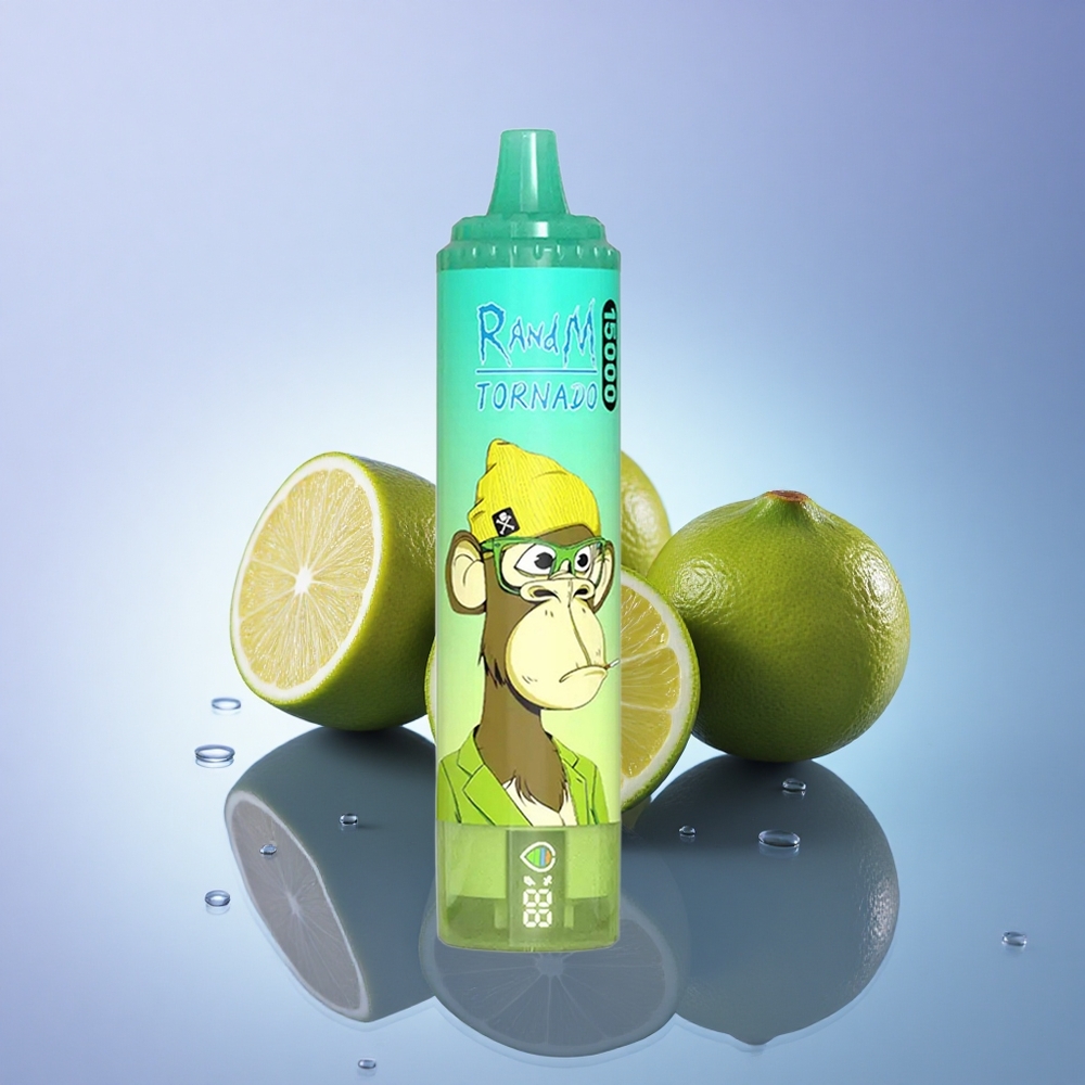 RandM Fumot Tornado 15000 Puffs Limeta Limona z 25ml tekočine in 850mAh baterijo