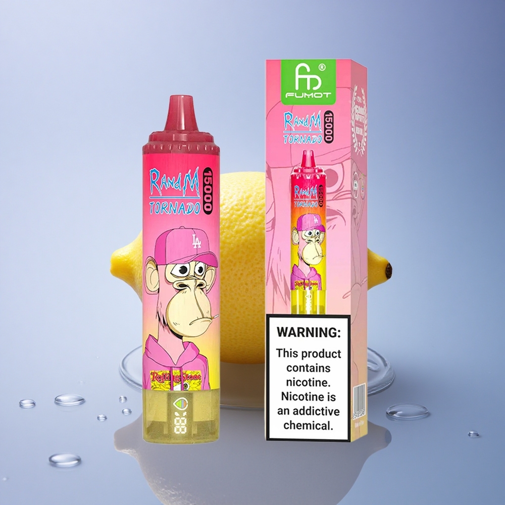 RandM Fumot Tornado 15000 Puffs Limona z 25ml tekočine in 850mAh baterijo