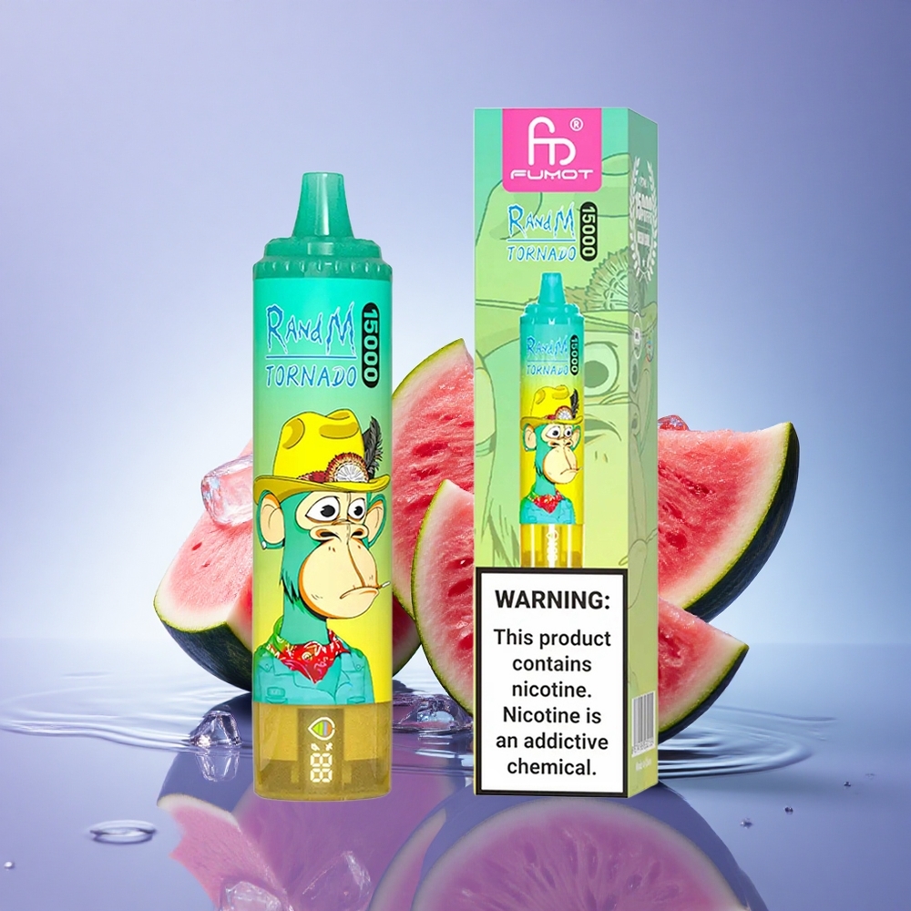 RandM Fumot Tornado 15000 Puffs Lubenica Led 25ml Mesh Coil