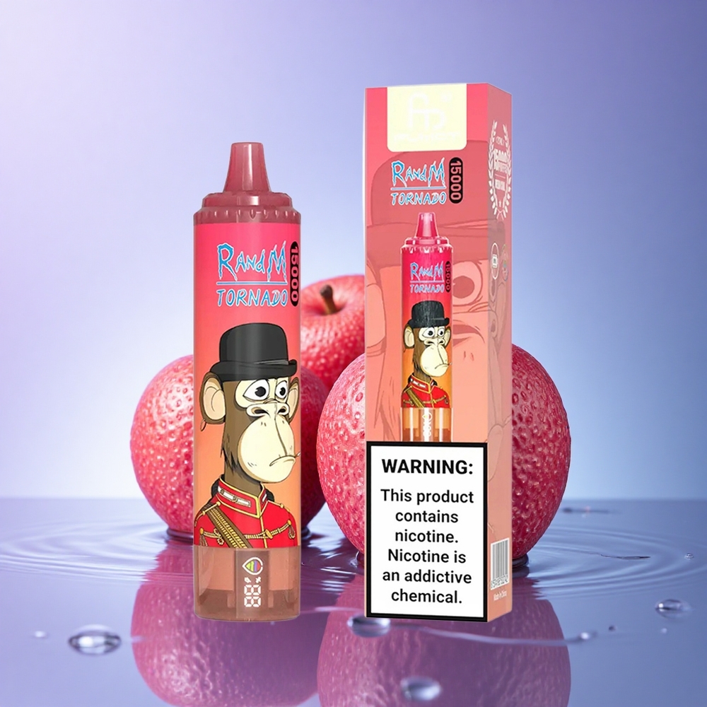 RandM Fumot Tornado 15000 Puffs Rdeča Energija Led z 25ml in 850mAh