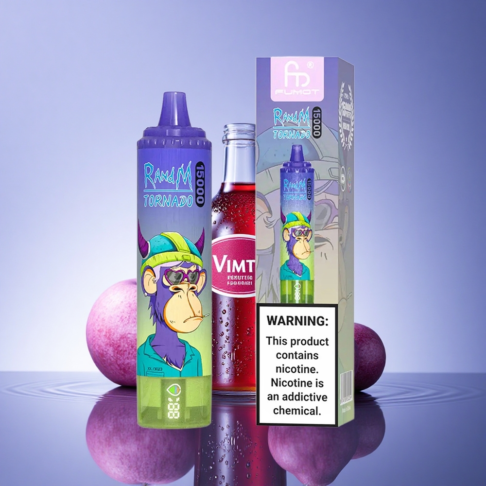 RandM Fumot Tornado 15000 Puffs Vimto 25ml 850mAh Mesh Coil