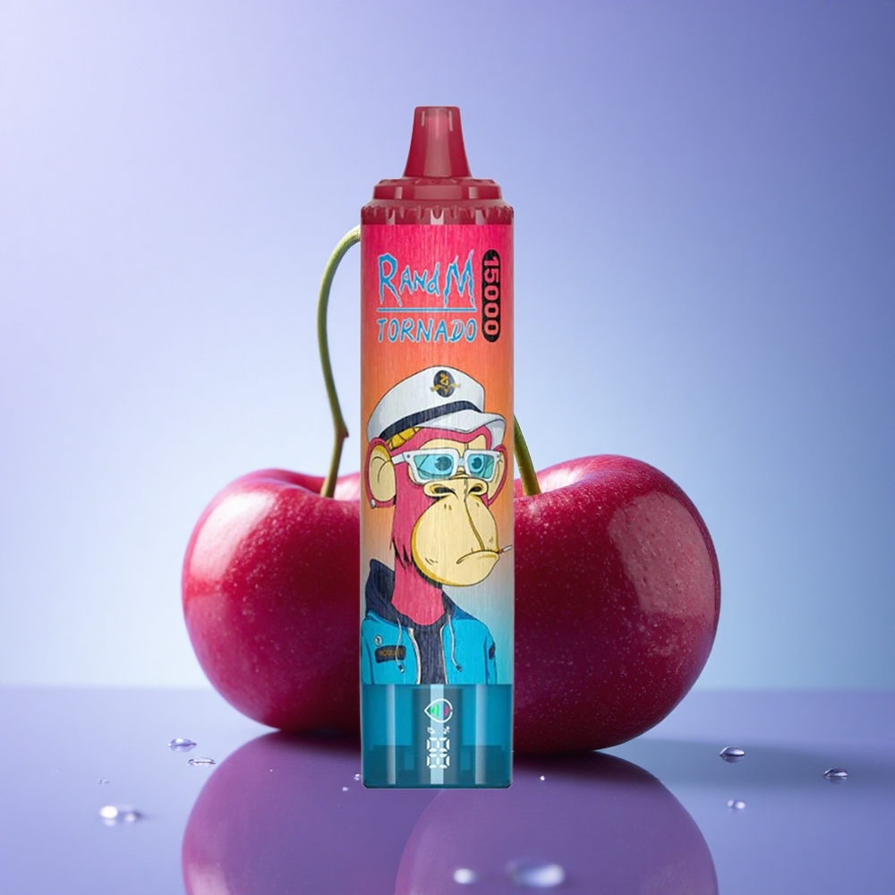 RandM Fumot Tornado 15000 Puffs Češnjeva 25ml 850mAh 0.9 Ohm Mrežasta