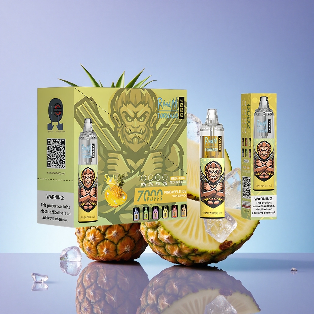 RandM Fumot Tornado 7000 Puffs Ananasov Led 850 mAh Mesh