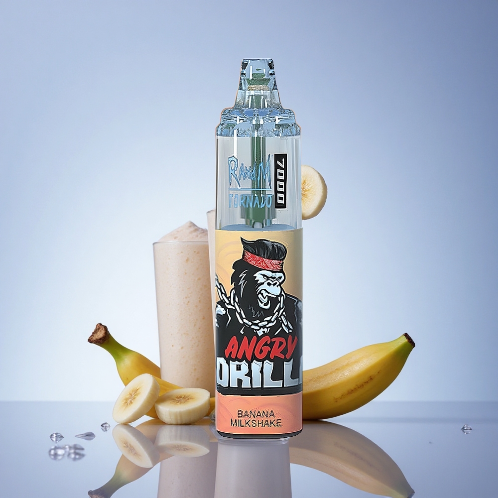 RandM Fumot Tornado 7000 Puffs Banana Milkshake 850 mAh 14 ML Mrežna Tuljava