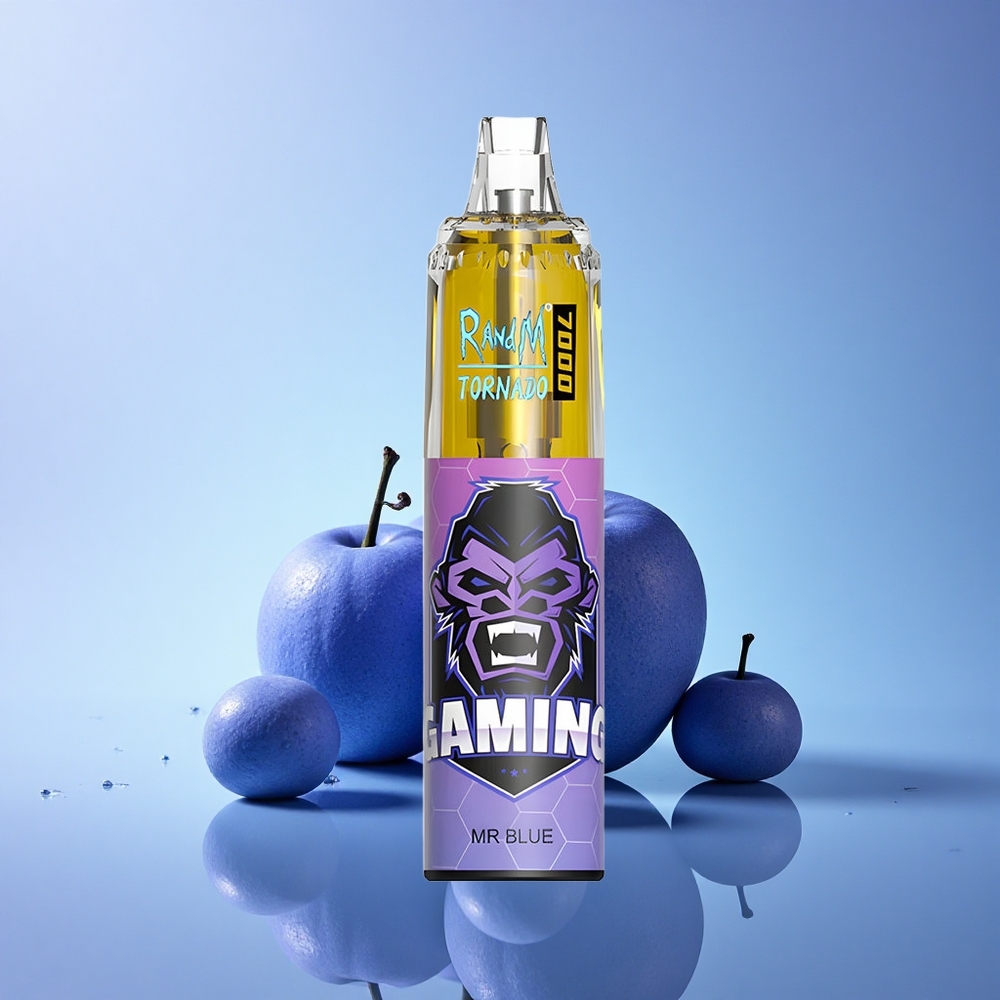 RandM Fumot Tornado 7000 Puffs Dr. Modra 14 ml E-tekočina 850 mAh Baterija
