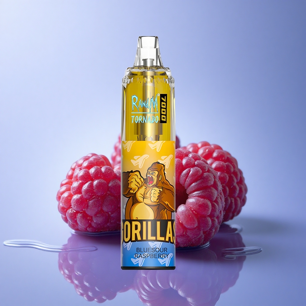 RandM Fumot Tornado 7000 Puffs Modra Malina 850 mAh Zračno Nastavljiva 5% Nikotina