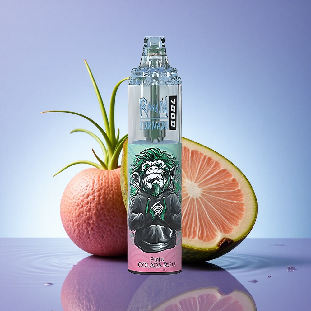 RandM Fumot Tornado 7000 Puffs Pina Colada Rum 850 MAH 14 ML Mrežasta Tuljava