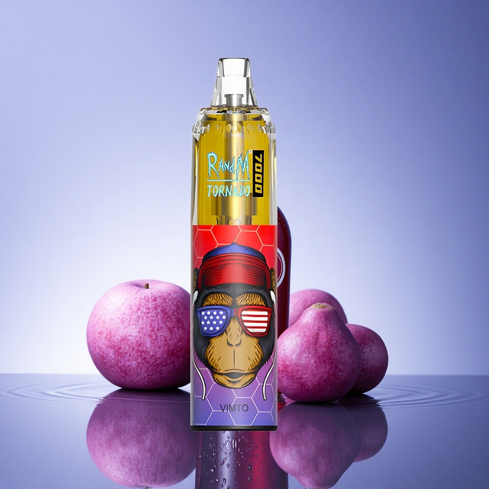 RandM Fumot Tornado 7000 Puffs Vimto Nastavljiv Zrak 850mAh Mrežasta Tuljava