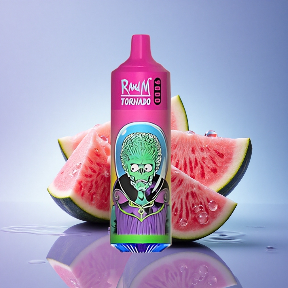 RandM Fumot Tornado 9000 Puffs Lubenikova Mehurčkova Guma z 850 mAh in 18 mL