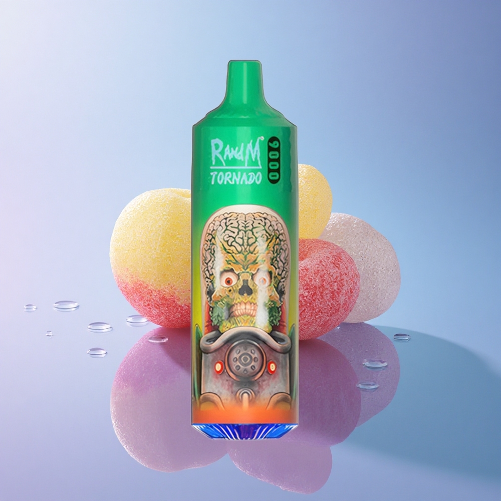 RandM Fumot Tornado 9000 Puffs Mavrični Bonbon z 18 mL E-tekočino in 850 mAh Baterijo