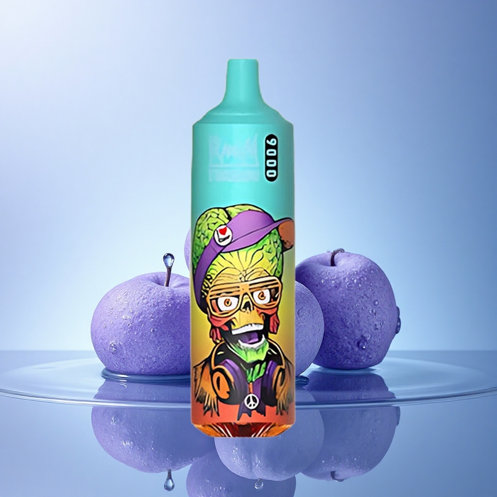 RandM Fumot Tornado 9000 Puffs ModriSladki Led z 18 mL E-tekočine in 850 mAh Baterijo