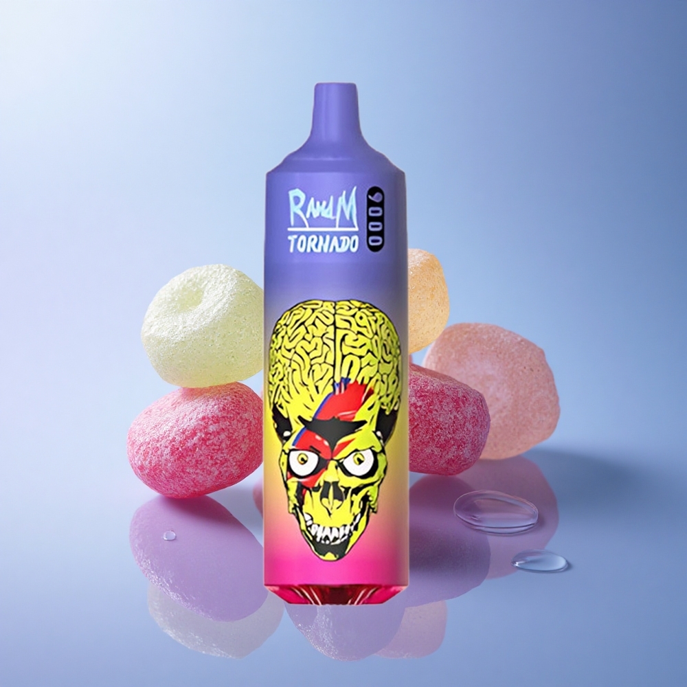 RandM Fumot Tornado 9000 Puffs Skittles 850 mAh 18 mL Mrežna Tuljava