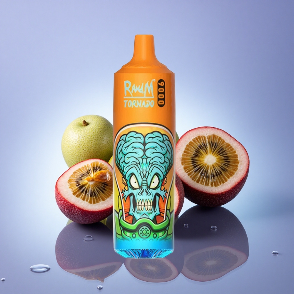 RandM Fumot Tornado 9000 Puffs Slovensko Navdušenje za Sadje z 850 mAh in 18 mL E-tekočino