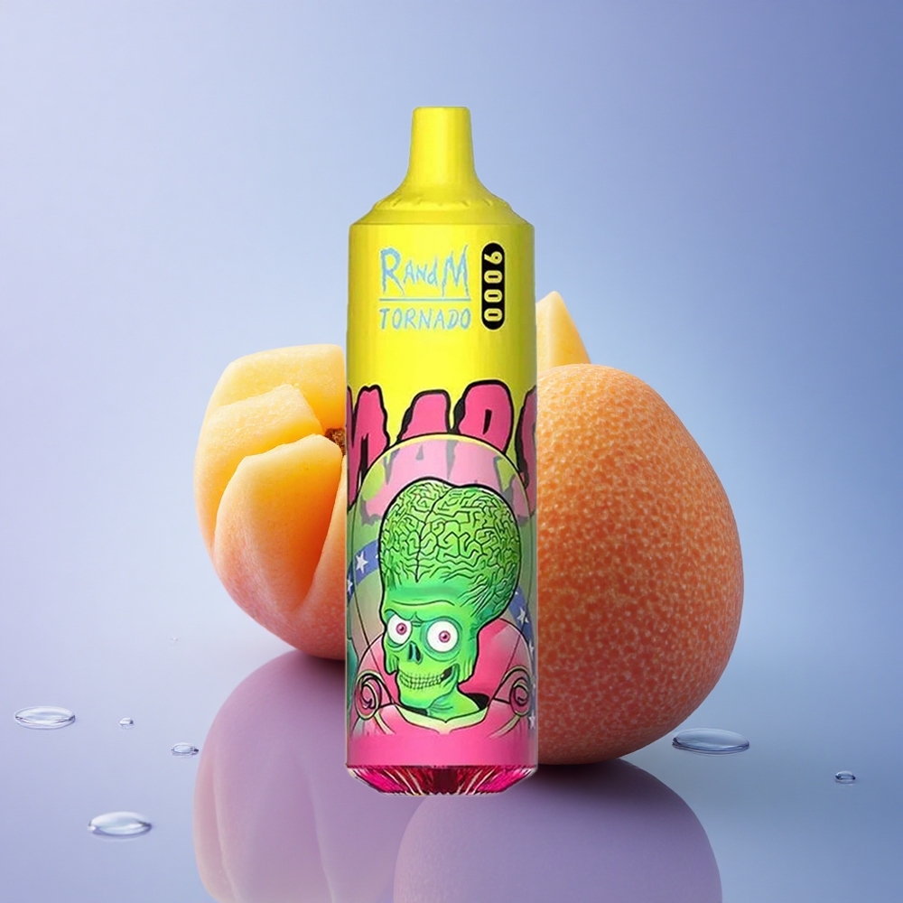 RandM Fumot Tornado 9000 Puffs Trojni Mango z 18 mL E-tekočino in 850 mAh Baterijo