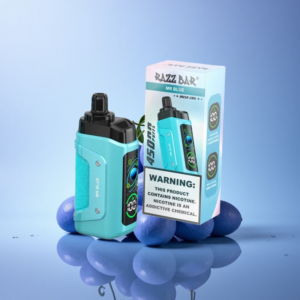 Razz Bar 45000 Puffs Gospod Modri 20 mg/ml nikotina Tip-C Polnjenje