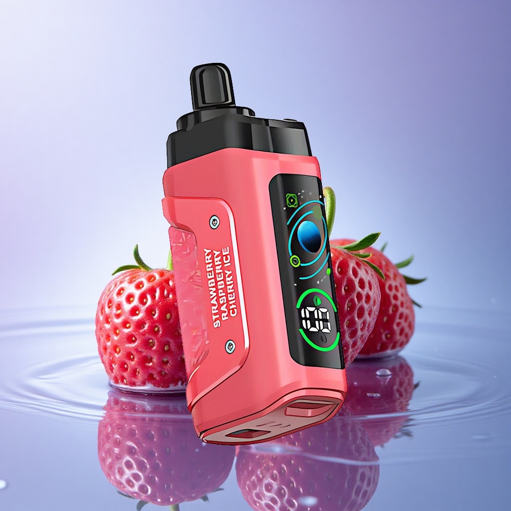 Razz Bar 45000 Puffs Jagoda Češnja Led z 20 mg/ml Nikotina in 650 mAh Baterijo